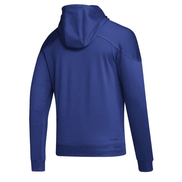 adidas Men's L Stadium Aeroready Fleece Pullover Hoodie Team Royal Blue HG7512 - Picture 2 of 2